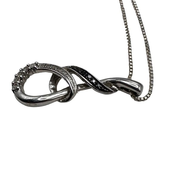 Kay Jewelers Silver and Black Necklace - Picture 7 of 12